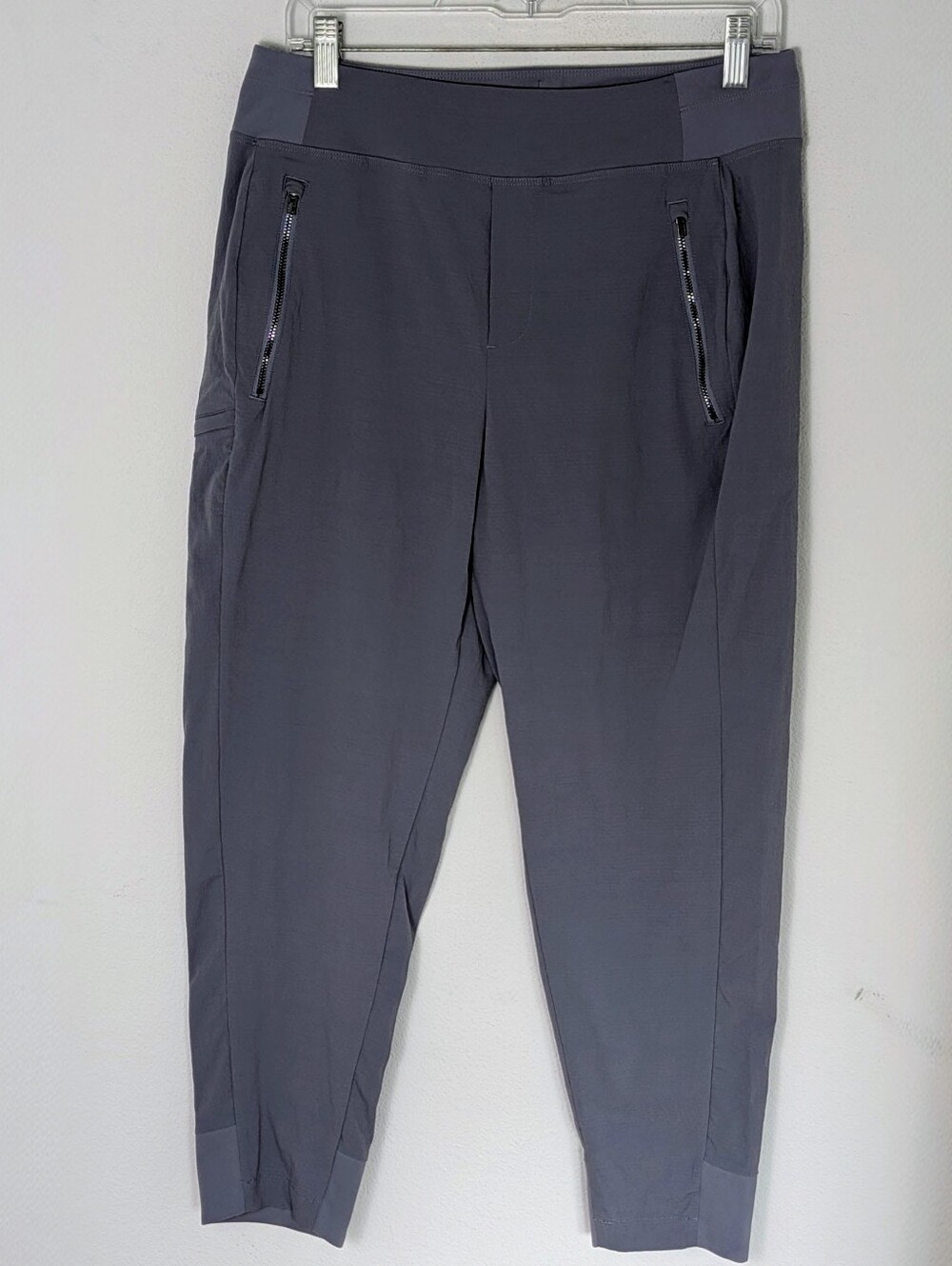 Athleta Joggers Pants Pull-On Zip Pockets Stretch Lightweight Women's Size 8 P